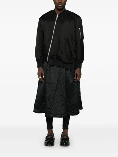 Comme Des Garçons Bomber Asymmetrical Multiple Pockets In Black