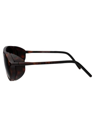 Vuarnet Matte Havana Grey Injectate Sunglasses In Black