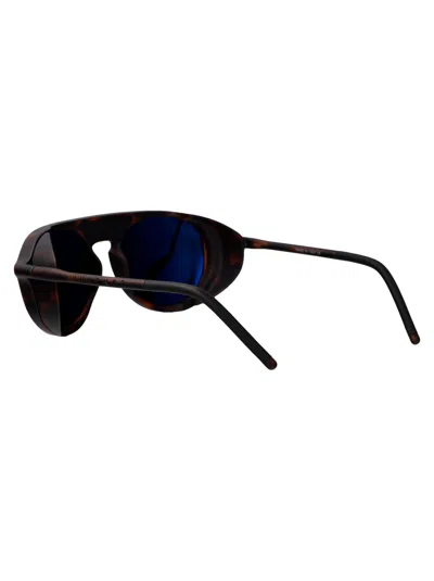 Vuarnet Matte Havana Grey Injectate Sunglasses In Black