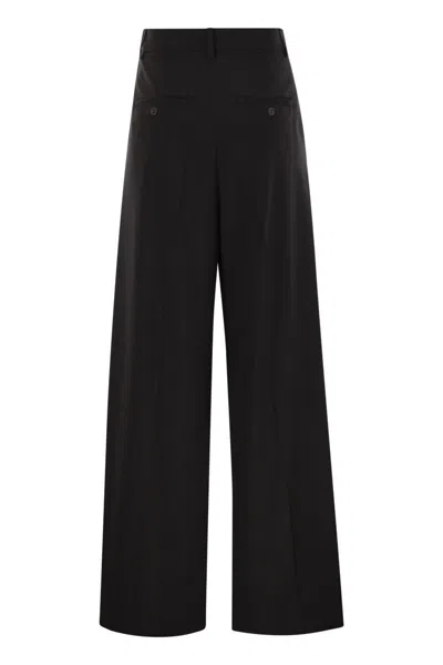 Weekend Max Mara Belt Loop Casual Pants In Black