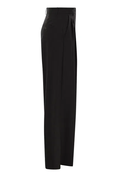 Weekend Max Mara Belt Loop Casual Pants In Black