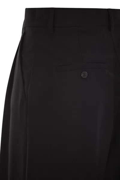 Weekend Max Mara Belt Loop Casual Pants In Black