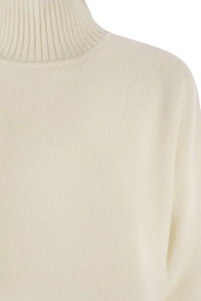 Weekend Max Mara Borgia Wool Turtleneck Sweater In Neutral
