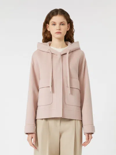 Weekend Max Mara Gary Short Coat Light Pink In Multi