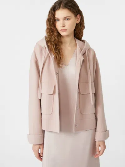 Weekend Max Mara Gary Short Coat Light Pink In Multi