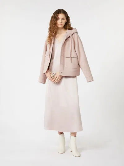 Weekend Max Mara Gary Short Coat Light Pink In Multi