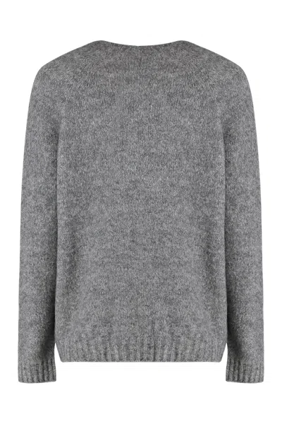 Weekend Max Mara Ghiacci Alpaca Blend Sweater In Gray