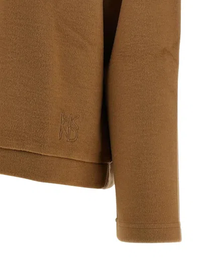 Weekend Max Mara Hoodie With Drawstring By Oscuri In Brown