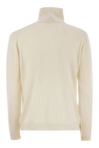 Weekend Max Mara Borgia Wool Turtleneck Sweater In Neutral
