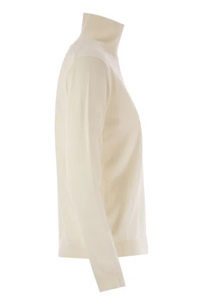 Weekend Max Mara Borgia Wool Turtleneck Sweater In Neutral