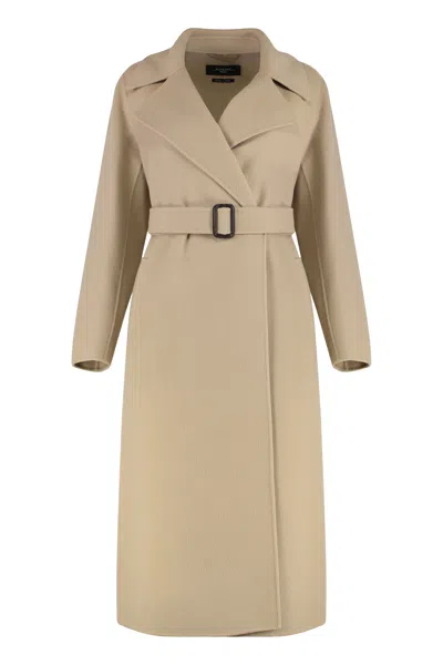 Weekend Max Mara Manu Double-breasted Virgin Wool Coat