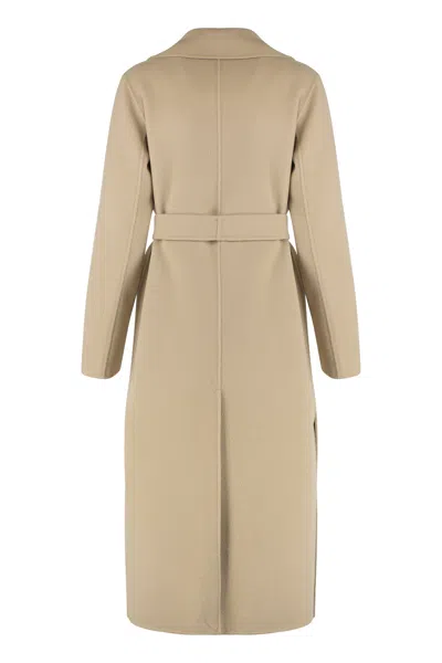 Weekend Max Mara Manu Double-breasted Virgin Wool Coat