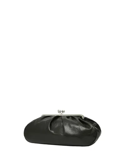 Weekend Max Mara Max Mara Weekend Pasticcino Bag Large In Shiny Leather, Black, Unlined Interior, Wi