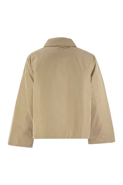 Weekend Max Mara Mimma Reversible Taffeta Jacket In Brown