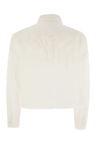 Weekend Max Mara Nuoro - Cotton Oxford Shirt In Neutral