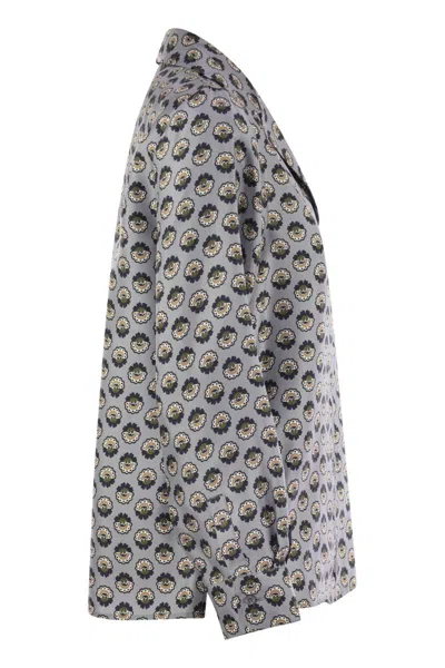 Weekend Max Mara Oncia Shirt Light Blue In Gray