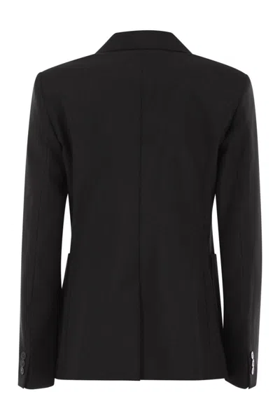 Weekend Max Mara Double Breasted Blazer In Black
