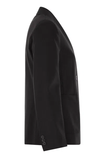 Weekend Max Mara Double Breasted Blazer In Black