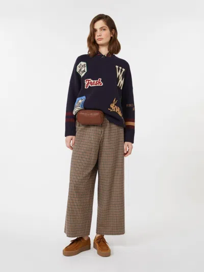 Weekend Max Mara Long-sleeved Sweater In Black