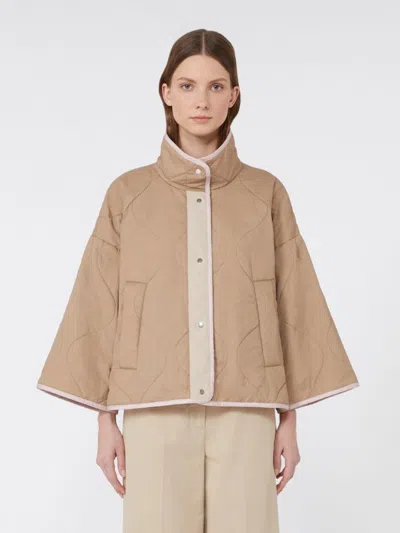 Weekend Max Mara Reversible Water-repellent Canvas Jacket In Pink