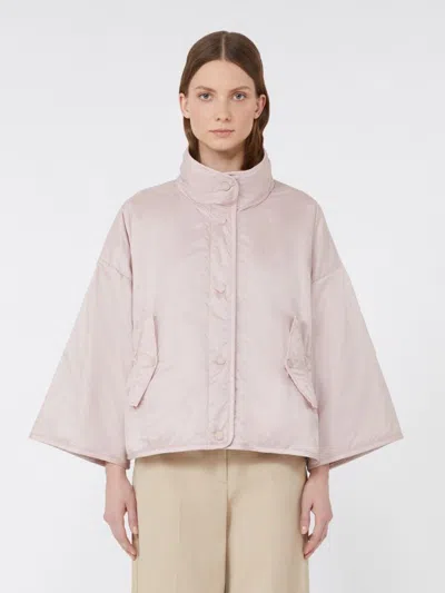 Weekend Max Mara Reversible Water-repellent Canvas Jacket In Pink