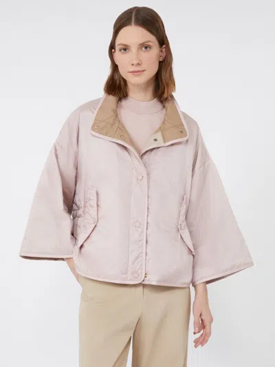 Weekend Max Mara Reversible Water-repellent Canvas Jacket In Pink