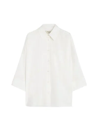 Weekend Max Mara Zavorra Natural Overall Shirt In White