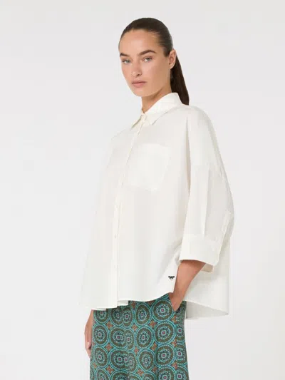 Weekend Max Mara Zavorra Natural Overall Shirt In White
