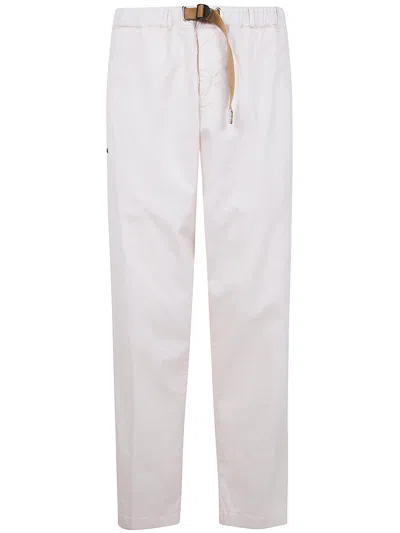White Sand Long Classic Trousers In White
