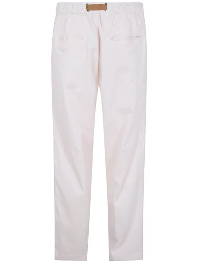 White Sand Long Classic Trousers In White