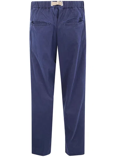 White Sand Long Classic Trousers In Blue