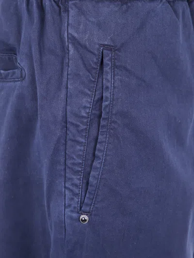 White Sand Long Classic Trousers In Blue