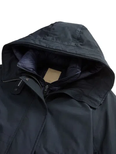 Woolrich Ramar Cloth Three-in-one Parker Coat In Blue