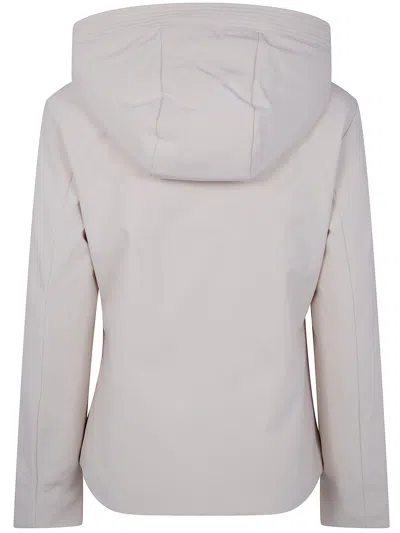 Woolrich Waterproof Hooded Jacket In White