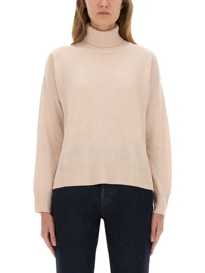 Woolrich Turtleneck Knitwear Long Sleeves In Pink