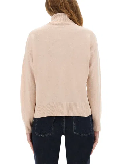 Woolrich Turtleneck Knitwear Long Sleeves In Pink