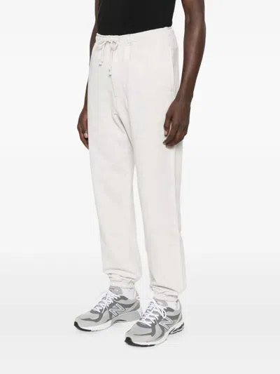 Y-3 Relaxed Fit Cotton-blend Jogger Pants With Subtle Logo In White