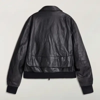 Y-3 Leather Jacket In Black