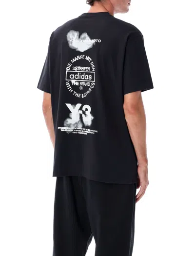 Y-3 Multilogo Tee In Black