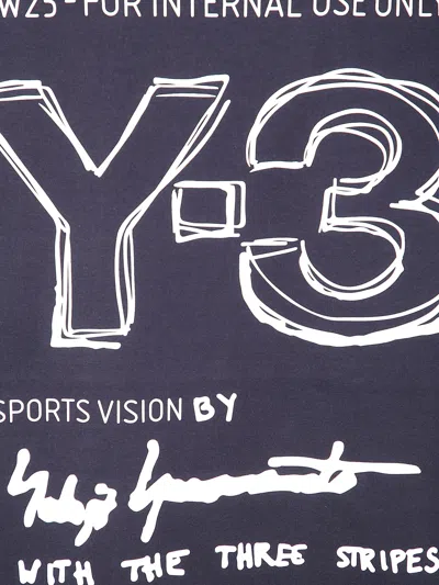 Y-3 Short-sleeve T-shirt With Logo Print In Black