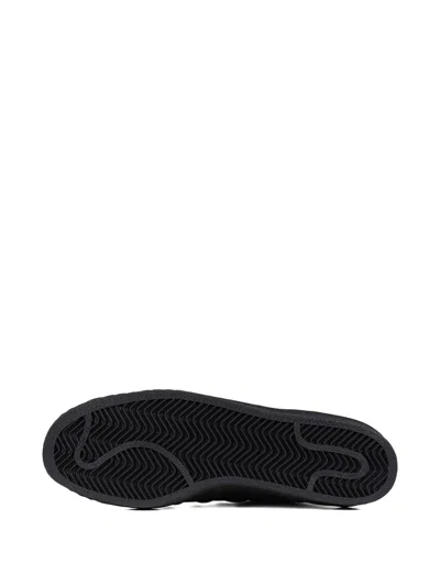 Y-3 Adidas Superstar Leather Low-top Sneakers In Black