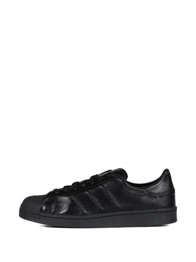 Y-3 Adidas Superstar Leather Low-top Sneakers In Black