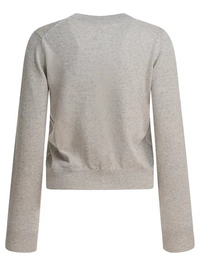 Maison Kitsuné Baby Fox Knitwear Beige In White