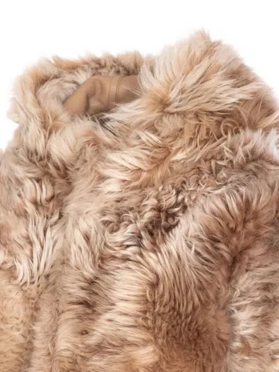 Yves Salomon Lamb Fur Jacket In Multi