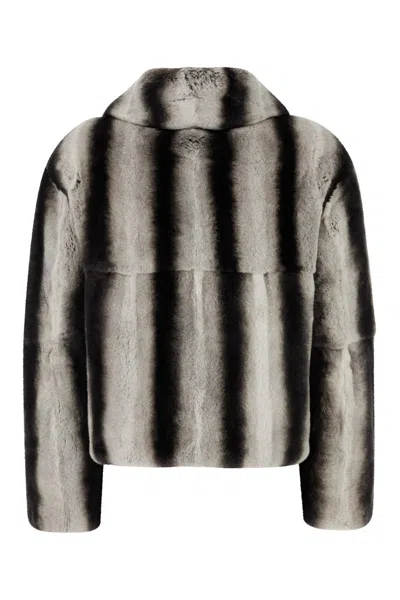 Yves Salomon Veste 55cm In Black