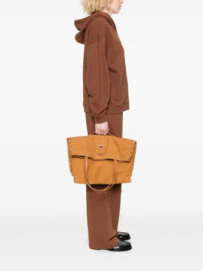 Zanellato A'spasso Jones Suede Leather Handbag