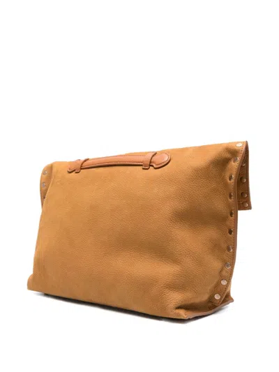 Zanellato A'spasso Jones Suede Leather Handbag
