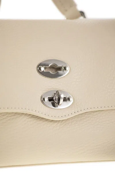 Zanellato Postina Studded Leather Shoulder Bag In Neutral