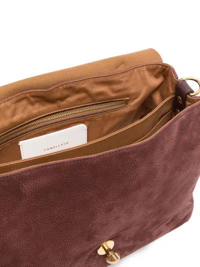 Zanellato Postina Jones Medium Suede Leather Handbag