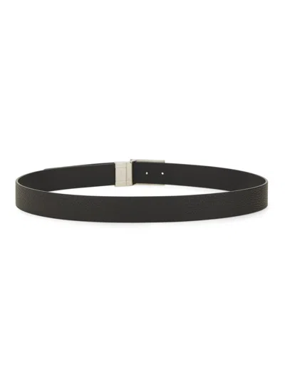 Zegna Adjustable Buckle Textured Belt